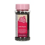 Захарна декорация FUNCAKES SOFT PEARLS MEDIUM BLACK, 60 г